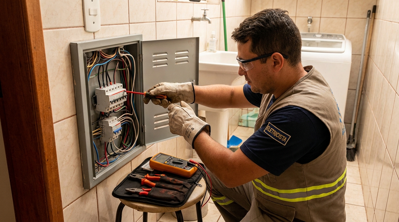 Instalacao de disjuntor residencial em Goiânia‑GO