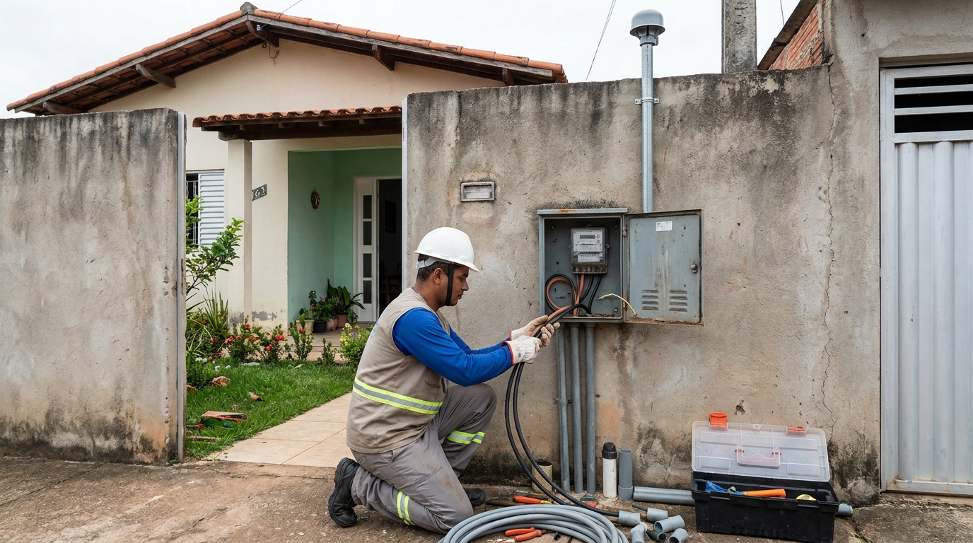 Instalacao de padrao de energia em Goiânia‑GO