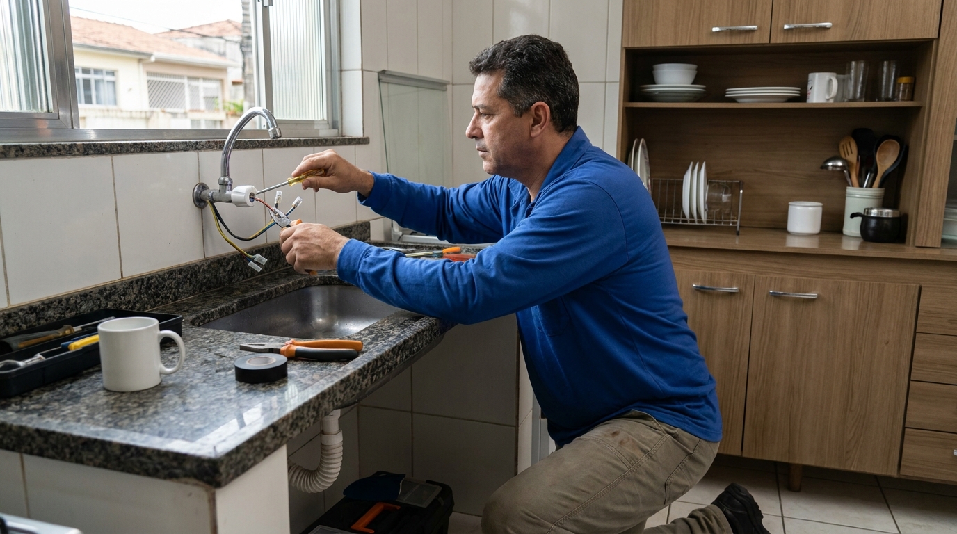 Troca de torneira eletrica em Goiânia‑GO